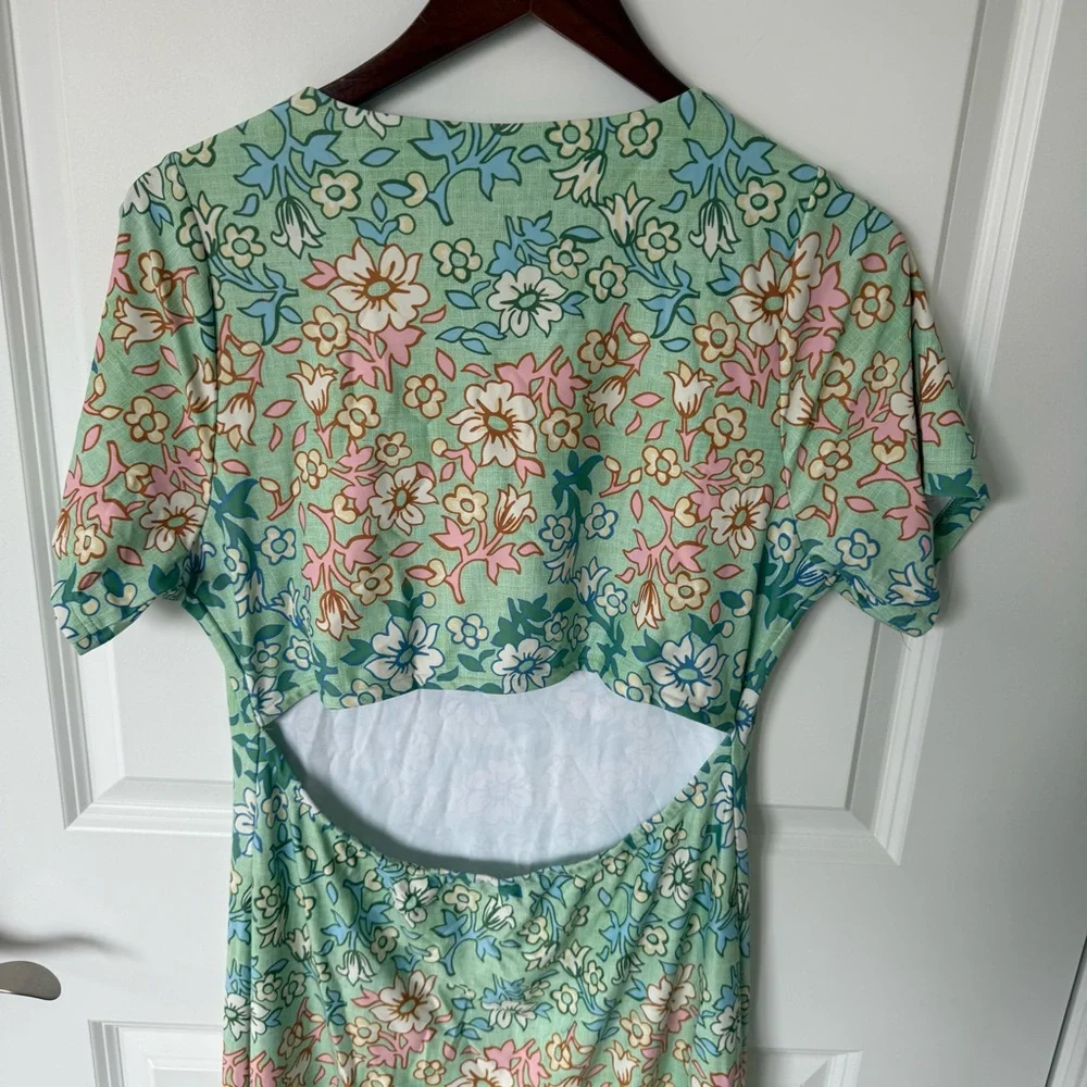 Smith & Quinn The Celine Basil Daisy Dress Size Large - Picture 8 of 8